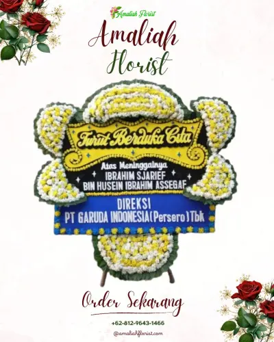 Papan Bunga Duka di Cikuya